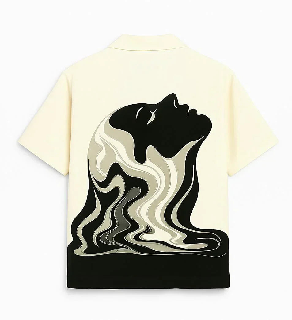 Cuban Collar Oversize Shirt
