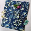 Indigo hand block printed cotton Kurta - Big Size
