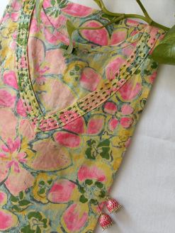 Alternative view of "Mahika" Floral Cotton Kurta