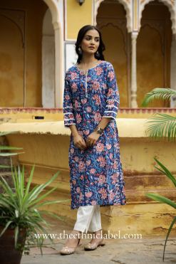 Alternative view of "Rooh" Hand Block Printed Cotton Kurta