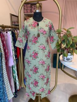 Alternative view of "Soman" Cotton Kurta with Pants (2pc)