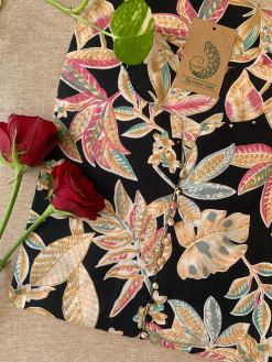 Alternative view of "Kamya" Buttoned Hand Block Printed Cotton kurta - Big Size