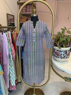 Alternative view of "Lakeer" Hand Block Printed Cotton kurta