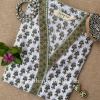 "Swara" Hand Block Printed Laced Cotton kurta