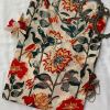Cream Floral Bird Cotton Kurta