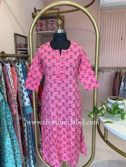 Alternative view of "Laakini" Boota Cotton kurta