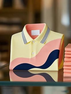 Balltoy Men’s Classic Business Logo Button Short Sleeve Shirt
