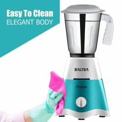 Alternative view of Baltra Promo (550 Watt) Mixer Grinder with 2 Stainless Steel Jars - Turquoise Green & White.