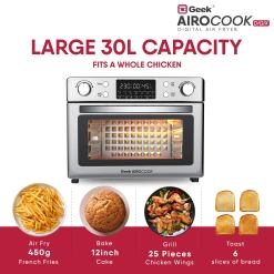 Alternative view of AiroCook Digix 30L Air Fryer Oven