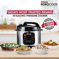 Alternative view of Robocook Zeta 5L Electric Pressure Cooker | Stainless Steel pot